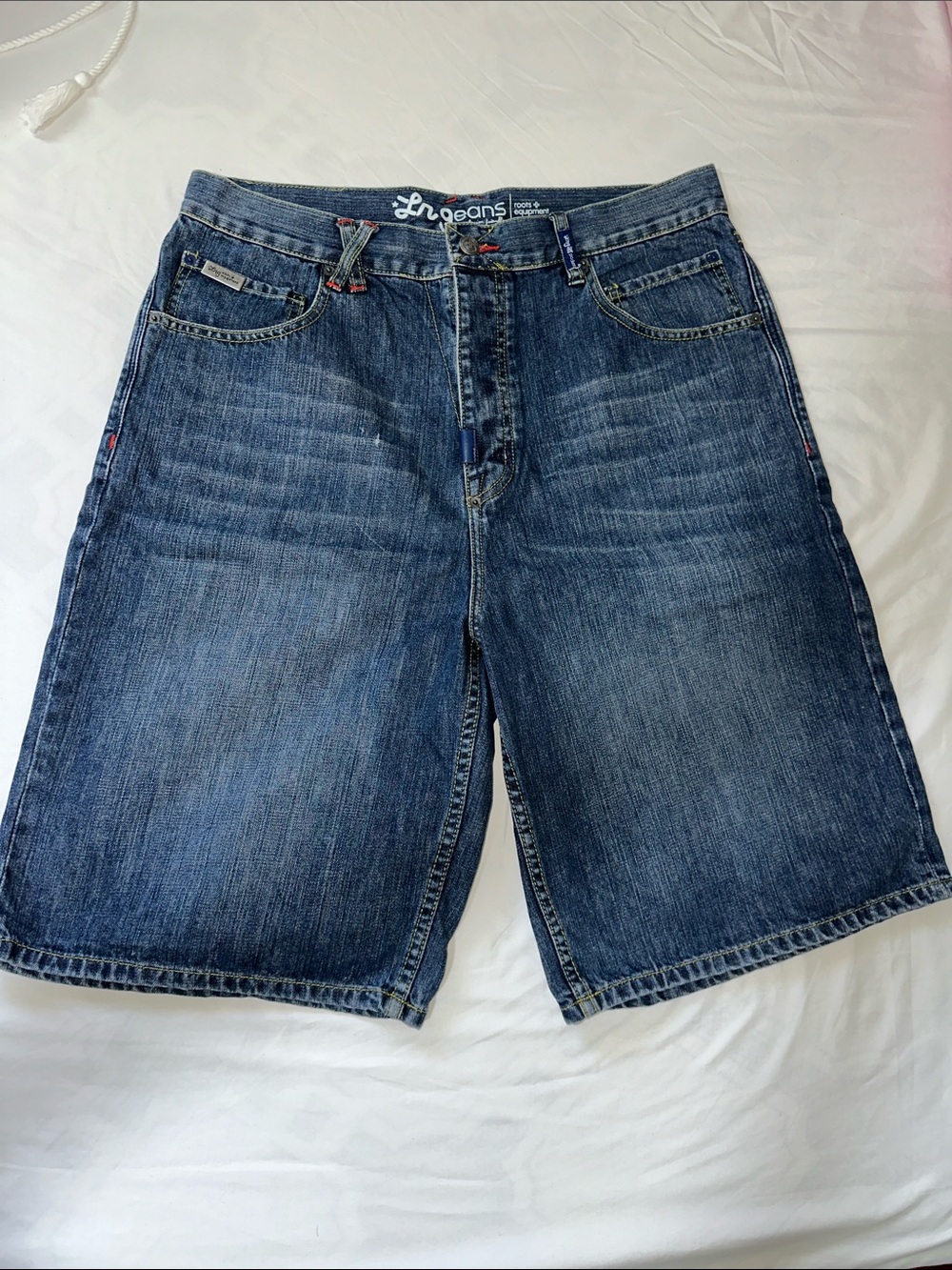 Lrg Men's Blue Denim Jean Shorts - Size 34
